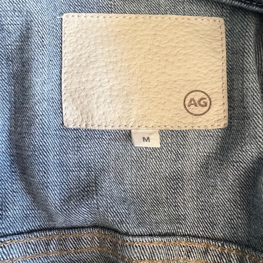 AG Jeans Adriano Goldschmied 17 Year Grouge Boyfriend Denim Jacket M - Picture 9 of 10